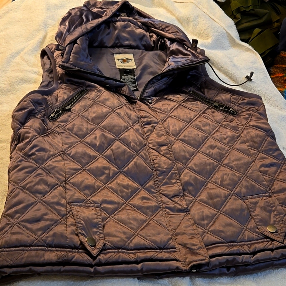Harley davison puff vest